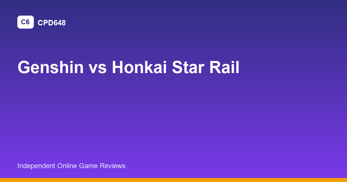 genshin impact vs honkai star rail featured image
